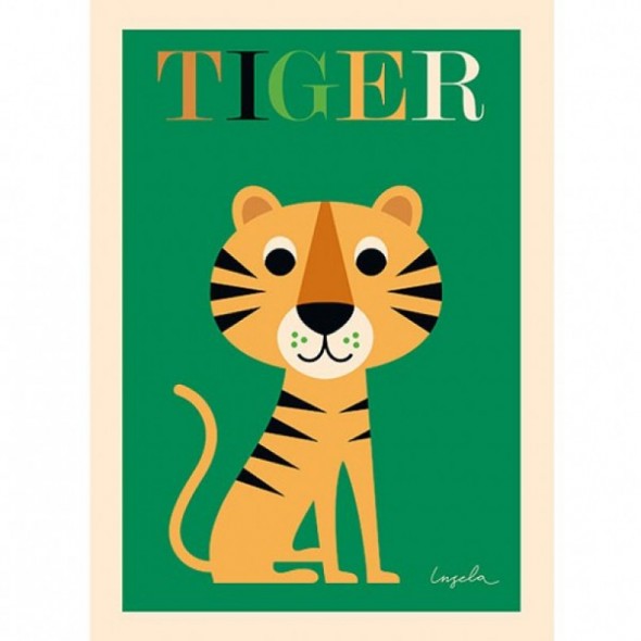 Poster Tigre par Ingela P. Arrhenius