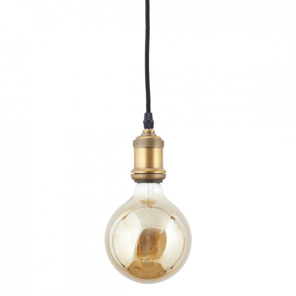 Ampoule Globe Led E27 à filament- Verre fumé (12.5 mm)