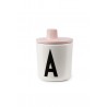 Bec adaptable pour tasse Design letters - Rose