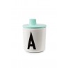 Bec adaptable pour tasse Design letters - Bleu