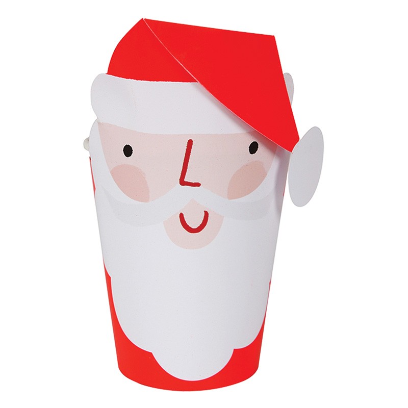 8 gobelets en carton - Père Noël - MERI MERI - Perlin Paon Paon