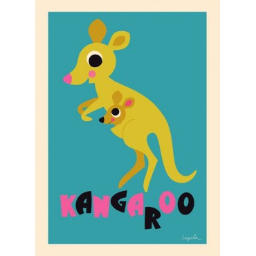 Poster Kangourou par Ingela P. Arrhenius