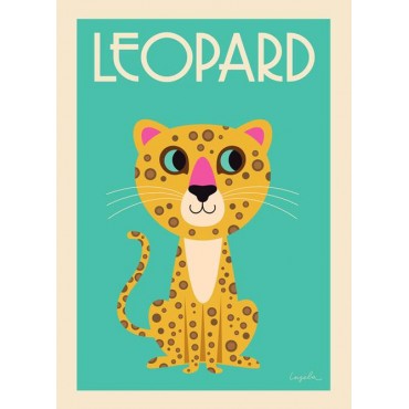 Poster Léopard par Ingela P. Arrhenius