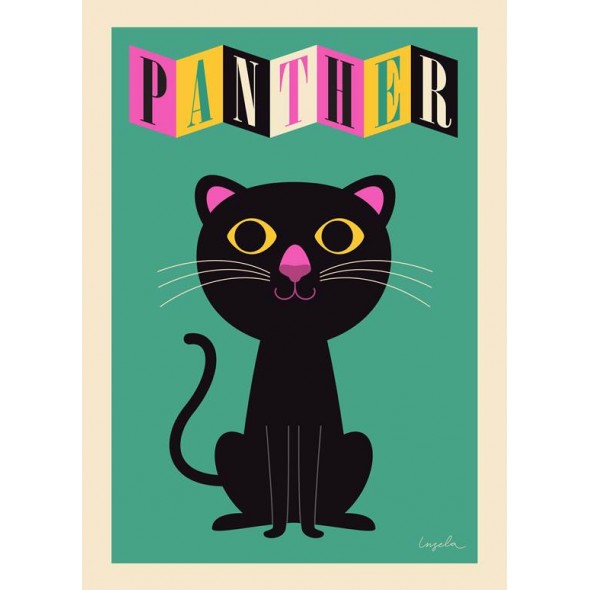 Poster Panthère par Ingela P. Arrhenius