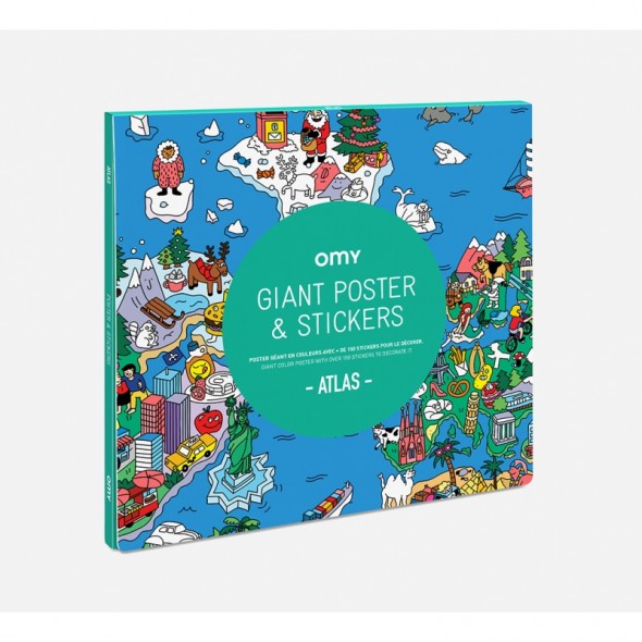 Poster géant & Stickers - Atlas
