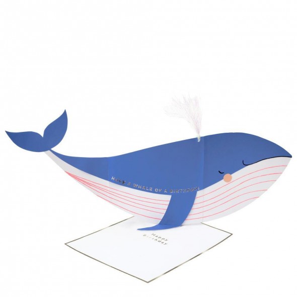 Carte anniversaire - Baleine