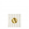 16 petites serviettes en papier - Gold stripes