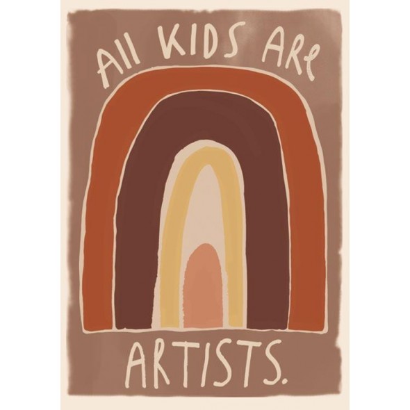 Poster by StudioLoco - All kids are artists (50x70 cm)