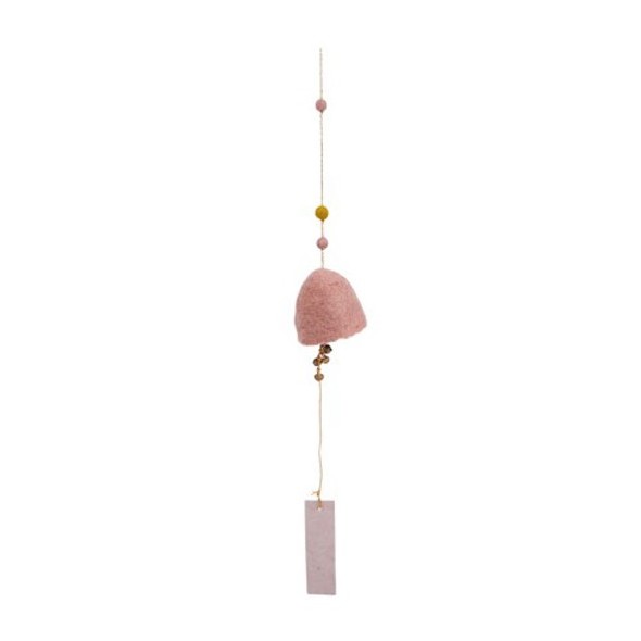 Suspension cloche - Rose quartz