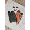 Set de 3 gants de toilette Sylvester - Panda