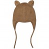 Bonnet en tricot Violet - Camel