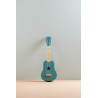 Guitare en bois - Bleu vert