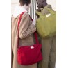 City bag SAUVAL en coton recyclé - Vibrant Red