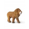 Animal sculpté en bois - Lion