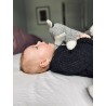 Peluche bébé comforter - Renard Robin (gris)