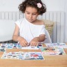3 puzzles éducatifs avec stickers - Princesses (5-10 ans)