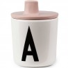 Bec adaptable pour tasse Design letters - Nude