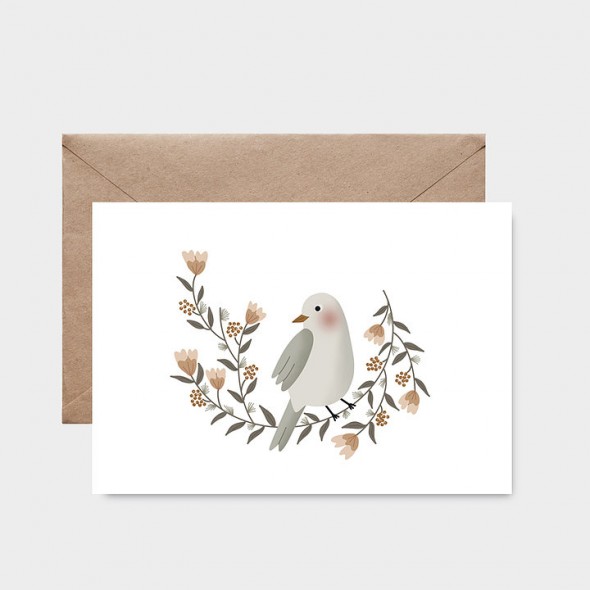 Carte postale - La couronne de l'oiseau