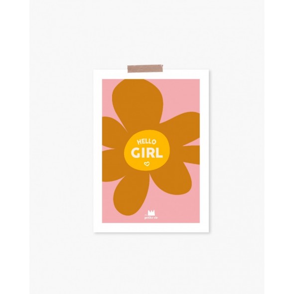 Carte postale - Hello girl