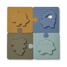 Puzzle en silicone Bodil - Dino / Blue