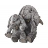Peluche Lapin Fluffy - Gris (X-Large)