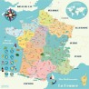 Carte de France magnétique par Ingela P. Arrhénius