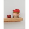 Pack de 4 bols Iggy en silicone - Apple red/tuscany rose