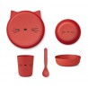 Set de vaisselle Brody - Cat (apple red)