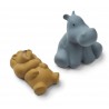 Set de 2 jouets de bain Vikky - Safari (whale blue)