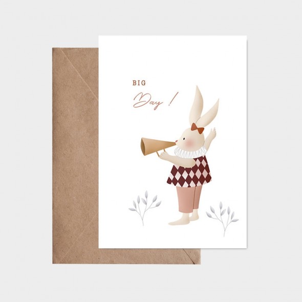 Carte postale - Grande nouvelle du lapin (fille)