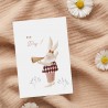 Carte postale - Grande nouvelle du lapin (fille)