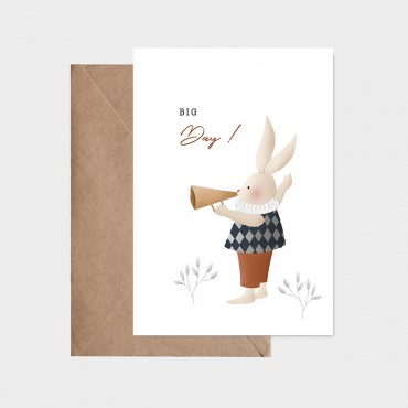 Carte postale - Grande nouvelle du lapin (garçon)