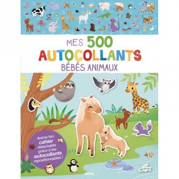 Mes 500 auto-collants - Bébés animaux