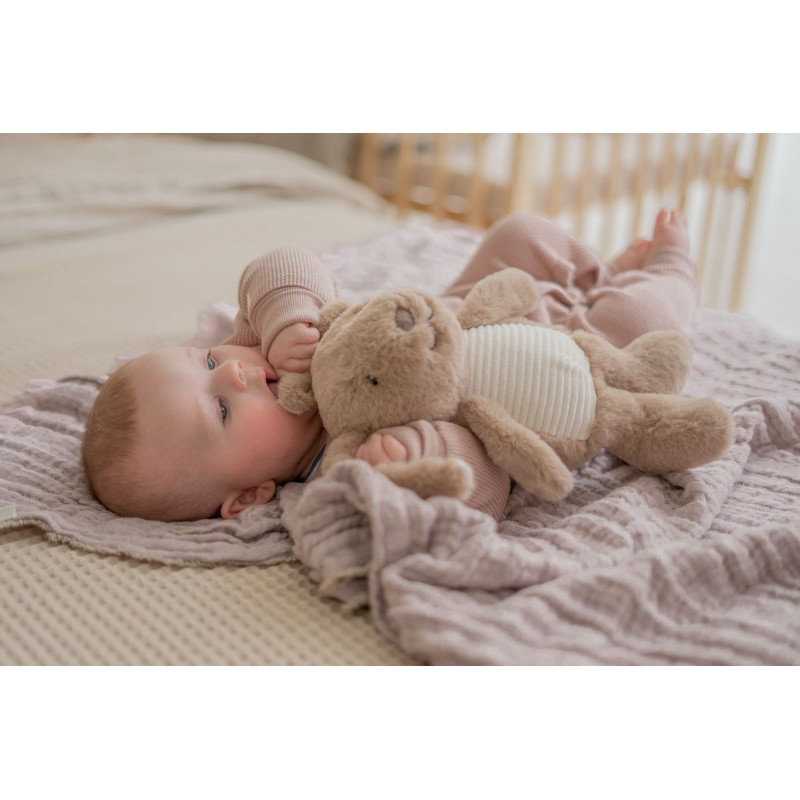 Peluche bébé Bruit blanc - Oie Liva (marron) - FLOW AMSTERDAM - Perlin Paon  Paon