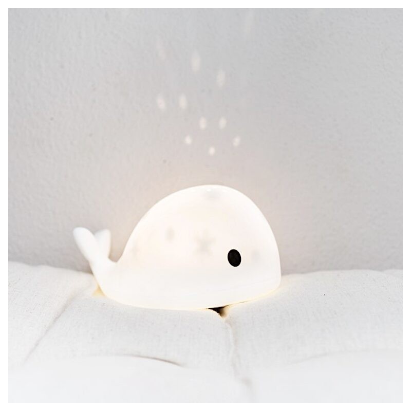 Veilleuse projecteur - Moby (blanc) - FLOW AMSTERDAM - Perlin Paon