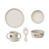 Set de vaisselle Vivi en silicone - Safari / Sandy