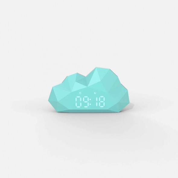 Réveil Mini Cloudy Clock - Turquoise