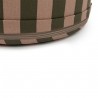 Pouf Majestic - Rayures Green / Taupe
