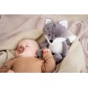 Peluche bébé comforter - Renard Robin doux (gris)