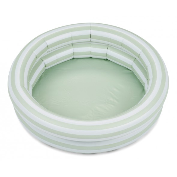 Petite piscine gonflable Leonore -  Stripe / Dusty mint
