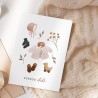 Carte postale -  Le vestiaire bébé (rose)