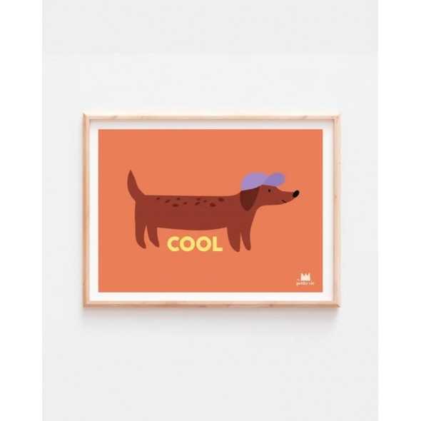 Affiche déco - Cool Dog (30x40)