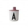 Bec adaptable pour tasse Design letters - Ash rose