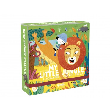 Puzzle pocket - My little jungle (24 pièces)