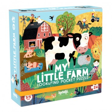 Puzzle pocket - My little farm (24 pièces)
