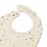 Bavoir en silicone Tilda - Splash dots / Sea shell