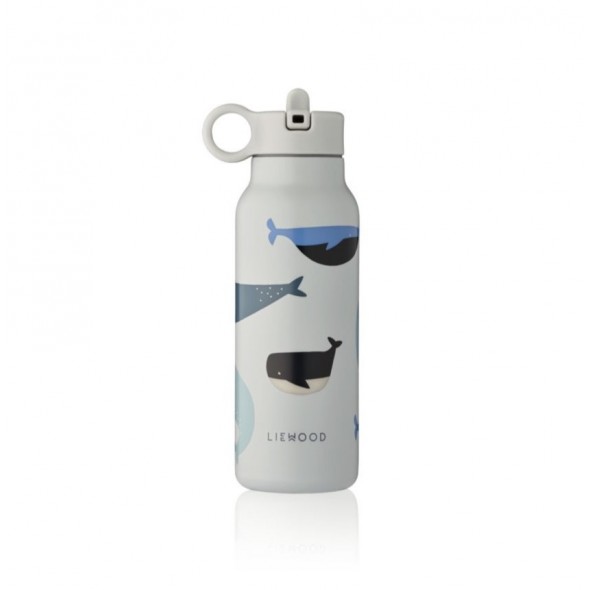 Gourde isotherme Falk - Whales / Cloud blue (350 ml)