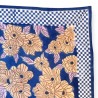 Petit foulard Manika - Bloom / Bleu klein