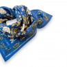 Petit foulard Manika - Soleil / Bleu klein