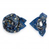 Grand foulard Latika - Soleil / Bleu klein
